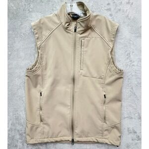 Propper Men's M Soft Shell Full Zip Vest Tan Fleece Lined Tactical Outdoor
